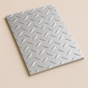 Алюминиевый рифленый лист даймонд 1,2х2000х6000 мм АМцС в наличии в Владимире