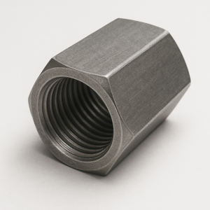 Гайка соединительная хромированная Ст45 М24 мм DIN 6334 в наличии в Владимире