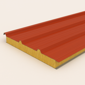 Кровельная сэндвич-панель МВ 100х1000(1000) мм мышино-серая в наличии в Владимире