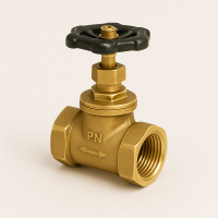 Клапан запорный латунный ДУ 25 РУ 16 15б3р
